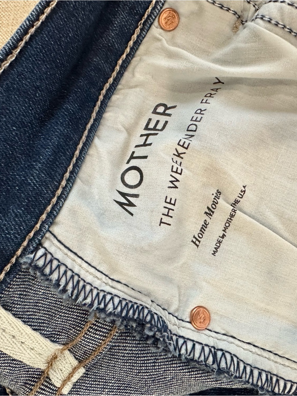MOTHER Women's Flare Jeans in Medium Blue Denim - Picture 6 of 7